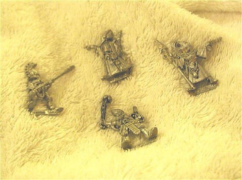 cleaned and dried models